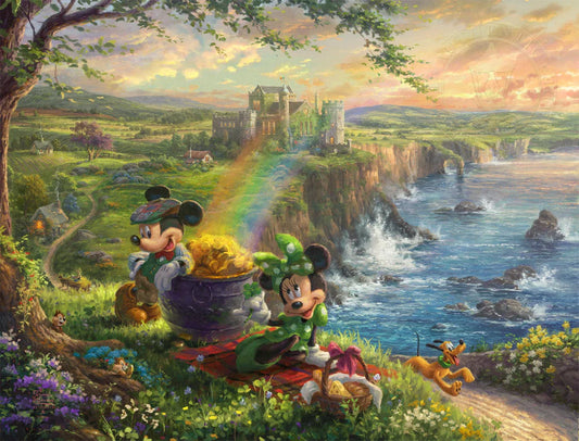 In Ireland-Mickey and Minnie Mouse-Disney-Pot of Gold-1Yard Panel