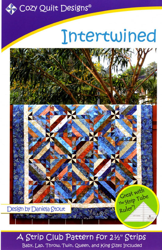 Intertwined Quilt Pattern by Cozy Quilt Designs-6 Sizes Included