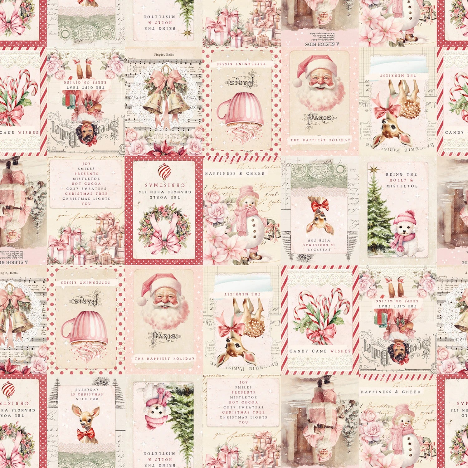 Christmas Magic-Blank Quilting-Christmas Labels-24 Inch Panel