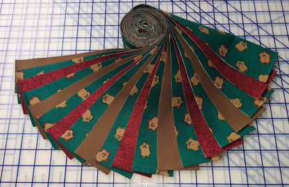 Jelly Roll-Gingerbread Joy-20-2 1/2" Strips