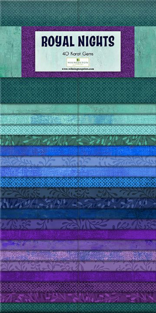 Jelly Roll-Royal Nights-40-2-1/2 Inch Strips-Wilmington Prints