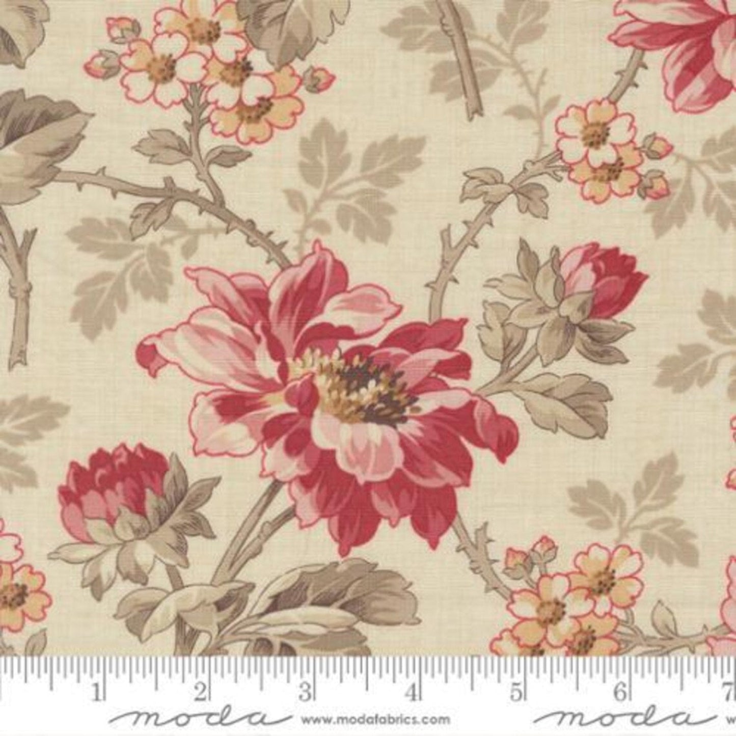 Joie De Vivre Pearl Angelique florals by French General-Moda Fabrics-BTY