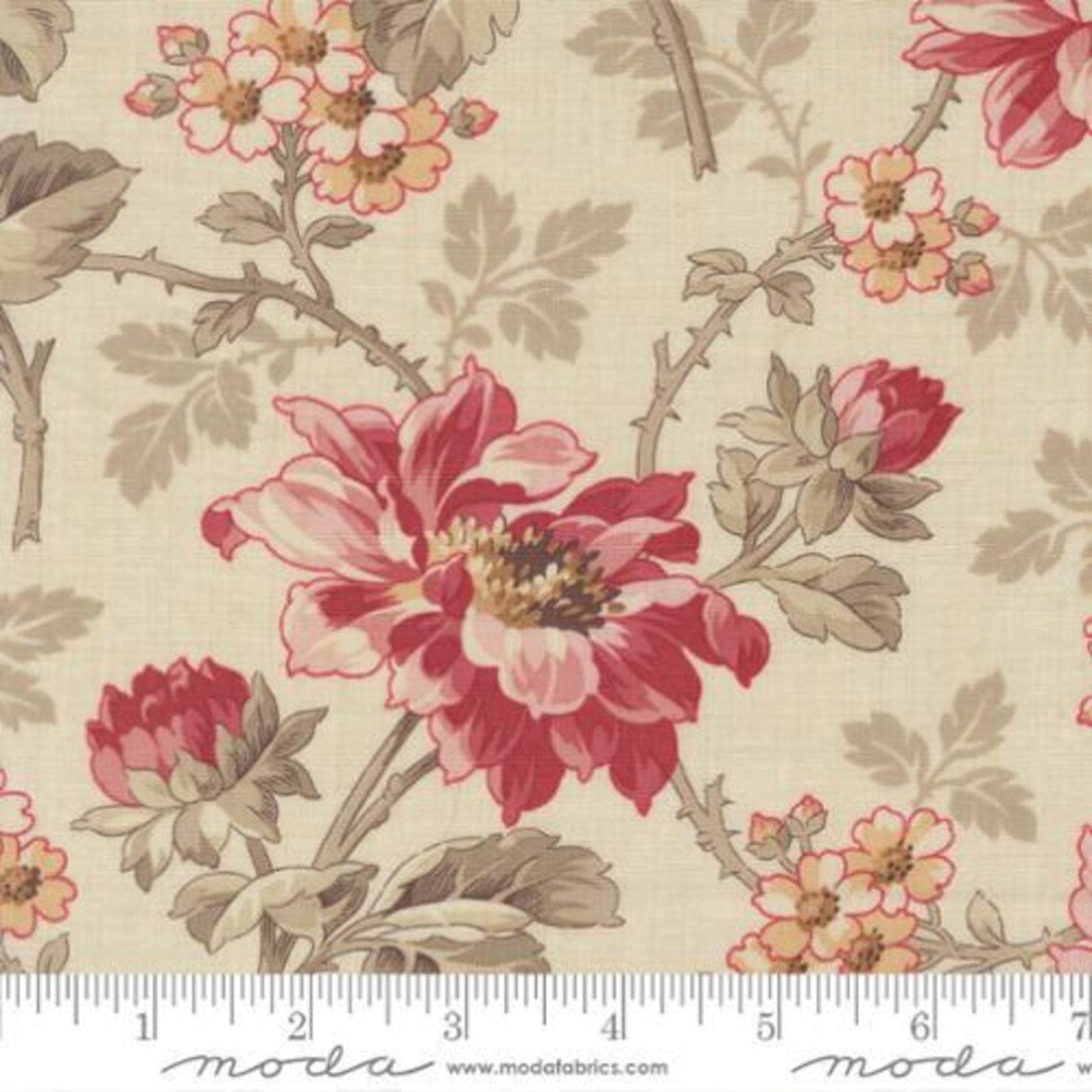 Joie De Vivre Pearl Angelique florals by French General-Moda Fabrics-BTY