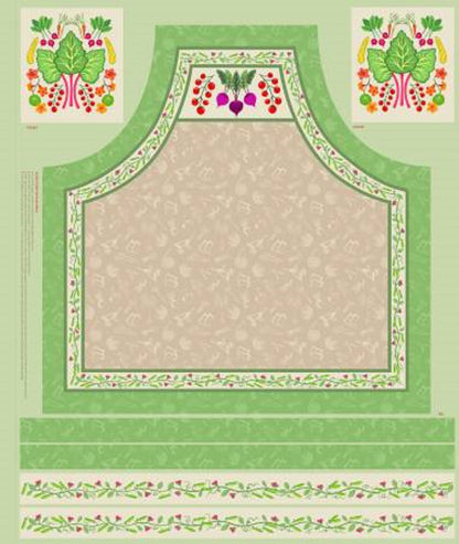 Kitchen Garden Apron Panel by Lewis & Irene-1 yard Panel