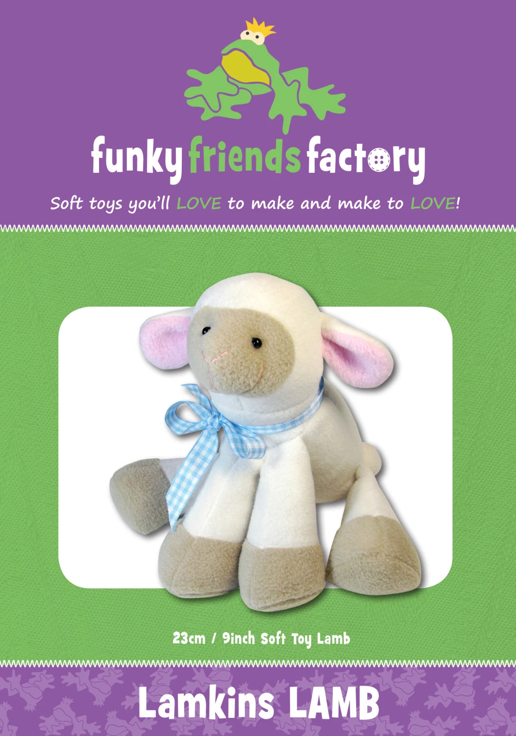 Lamkins Lamb Stuffed Toy Pattern-Funky Friends Factory