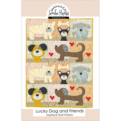 Lucky Dog and Friends Applique Quilt Pattern-Jennifer Heynen