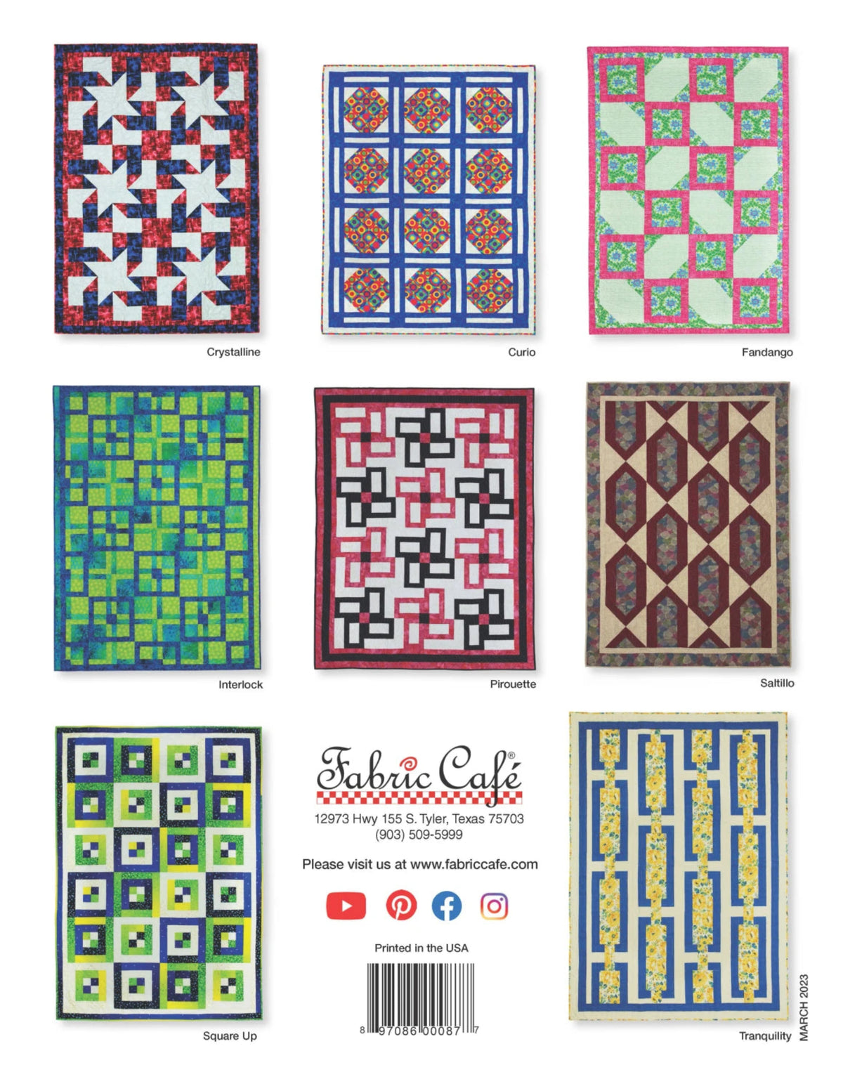 Make It Modern with 3 Yard Quilts-8 New Designs-Fabric Cafe