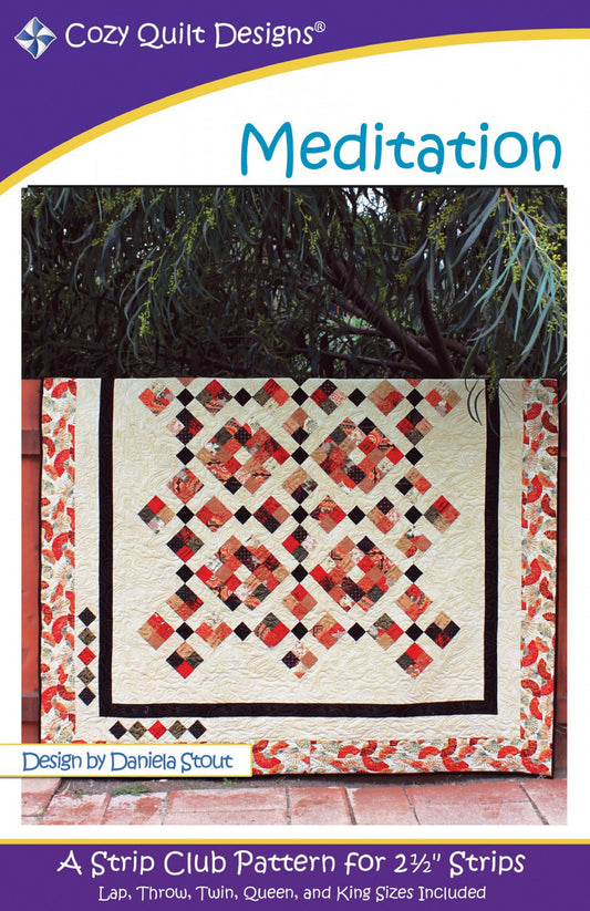 Meditation Quilt Pattern by Cozy Quilt Designs-5 Different Sizes