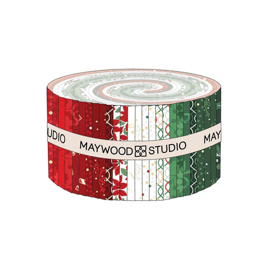 Merry Mix Jelly Roll - Maywood Studios-40 - 2-1/2 Strips-2.5 x 44 Inches