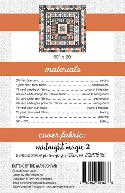 Midnight Medallion Pattern by Prairie Grass Patterns