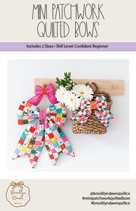 Mini Patchwork Quilted Bows-Brooklyn Dawn Quilt Co.