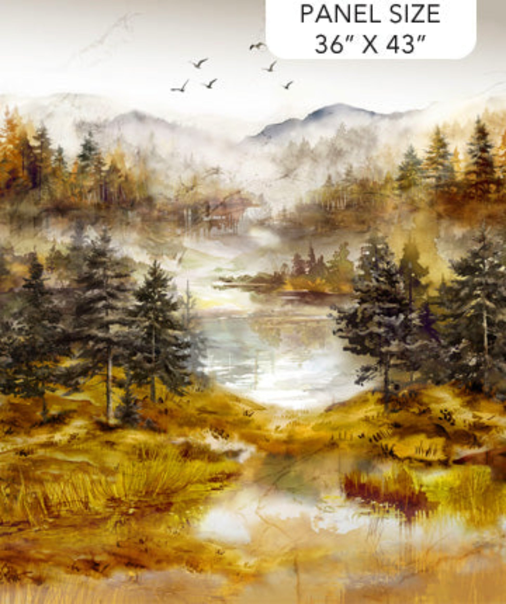 Misty Morning Panel-Northcott Fabrics-1 Yard Panel