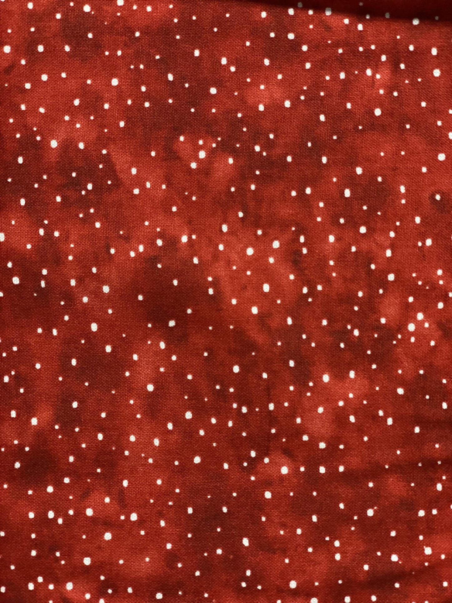 More Holiday Spirit by Henry Glass-White Dots on Red-1 Yard