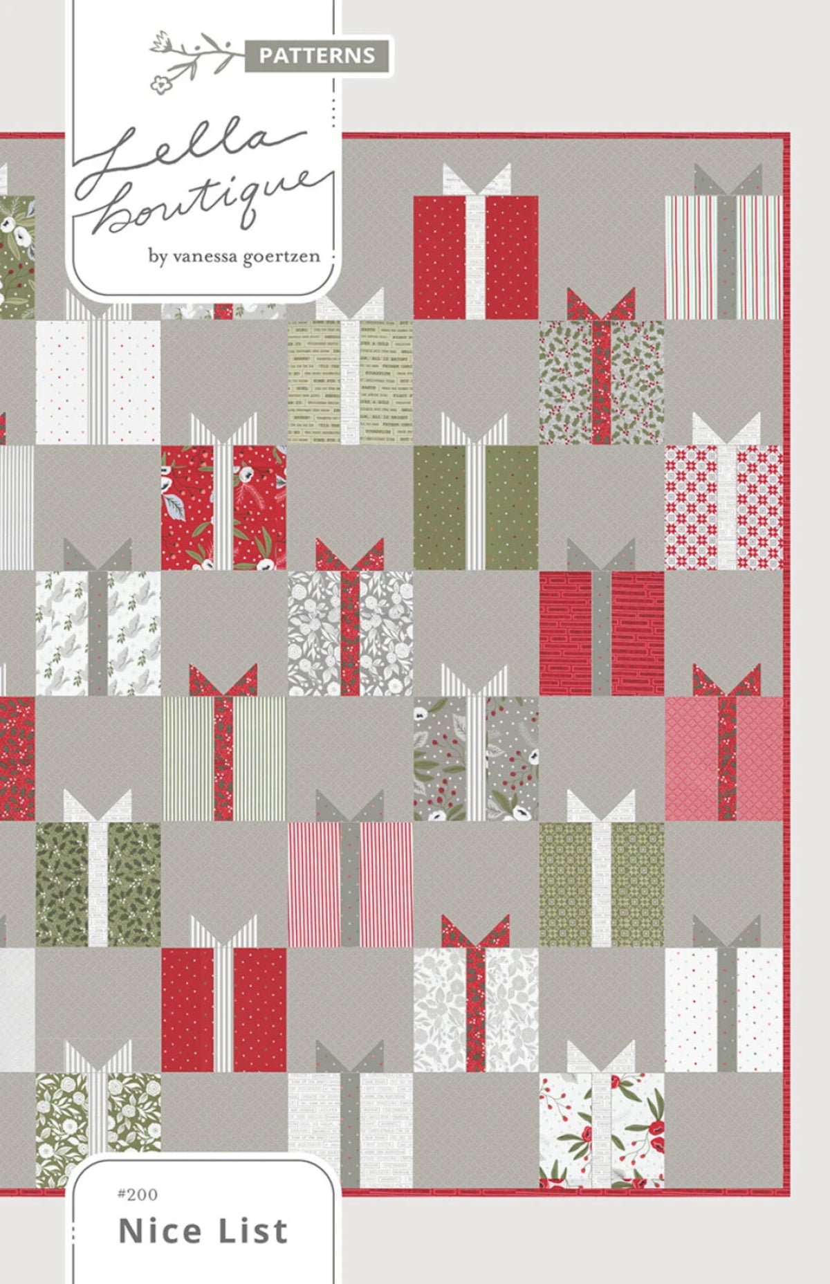 Nice List Pattern by Lellla Boutique