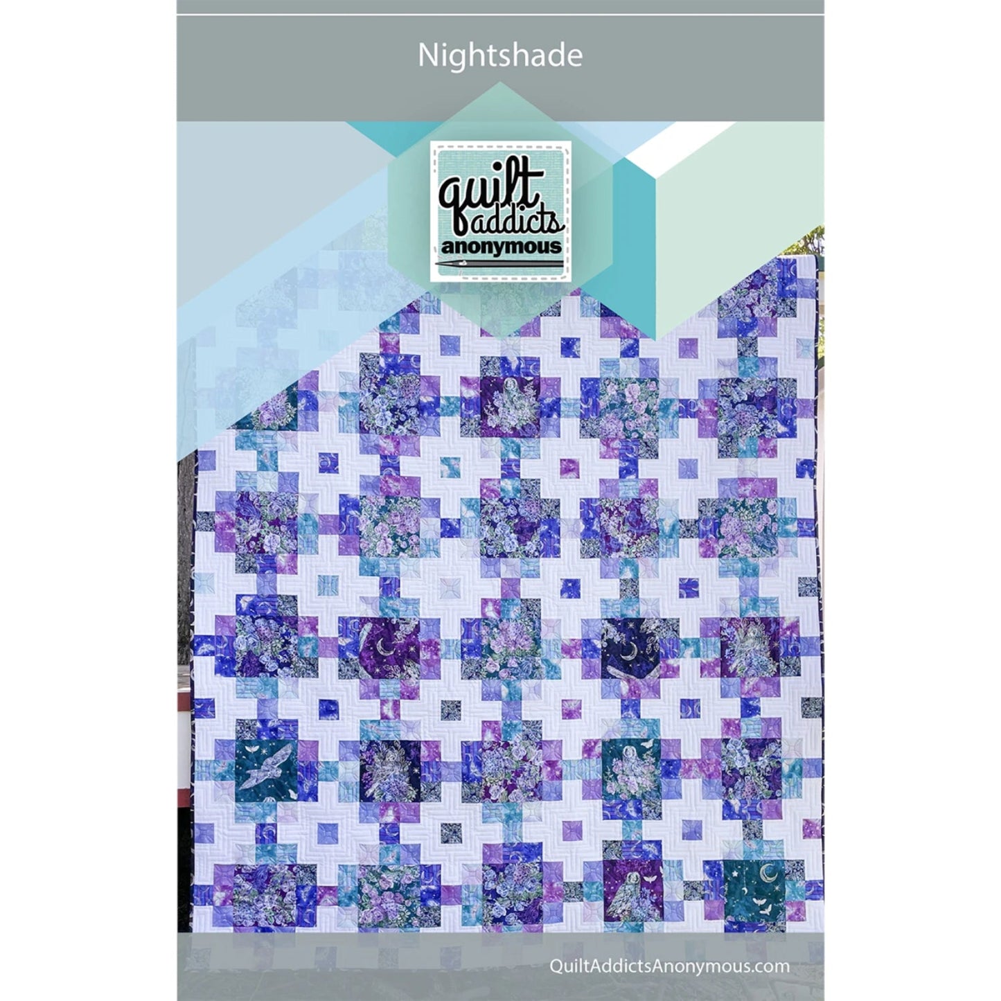 Nightshade Quilt Pattern by Quilt Addicts Anonymous-4 Sizes