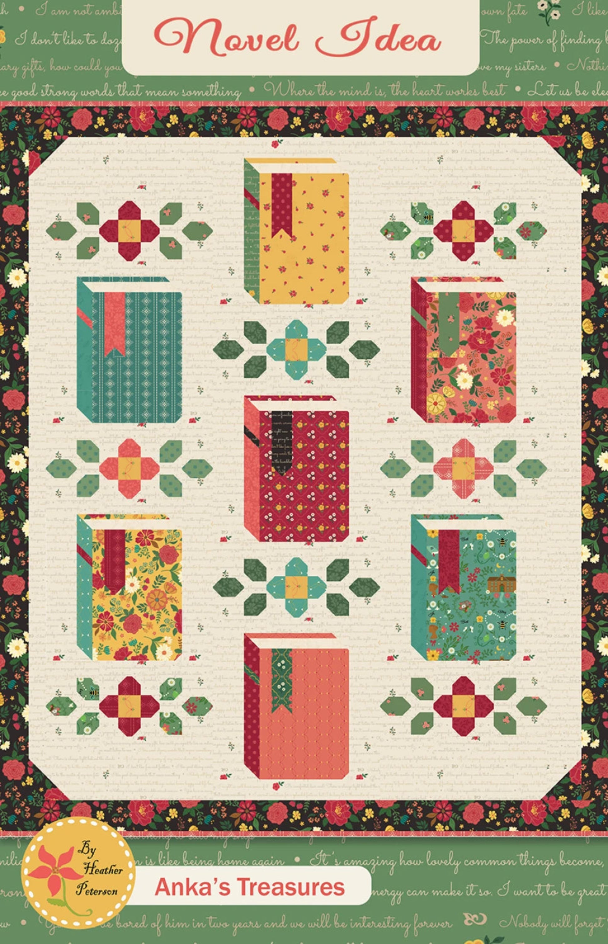 Novel Idea Quilt Pattern by Anka's Treasures