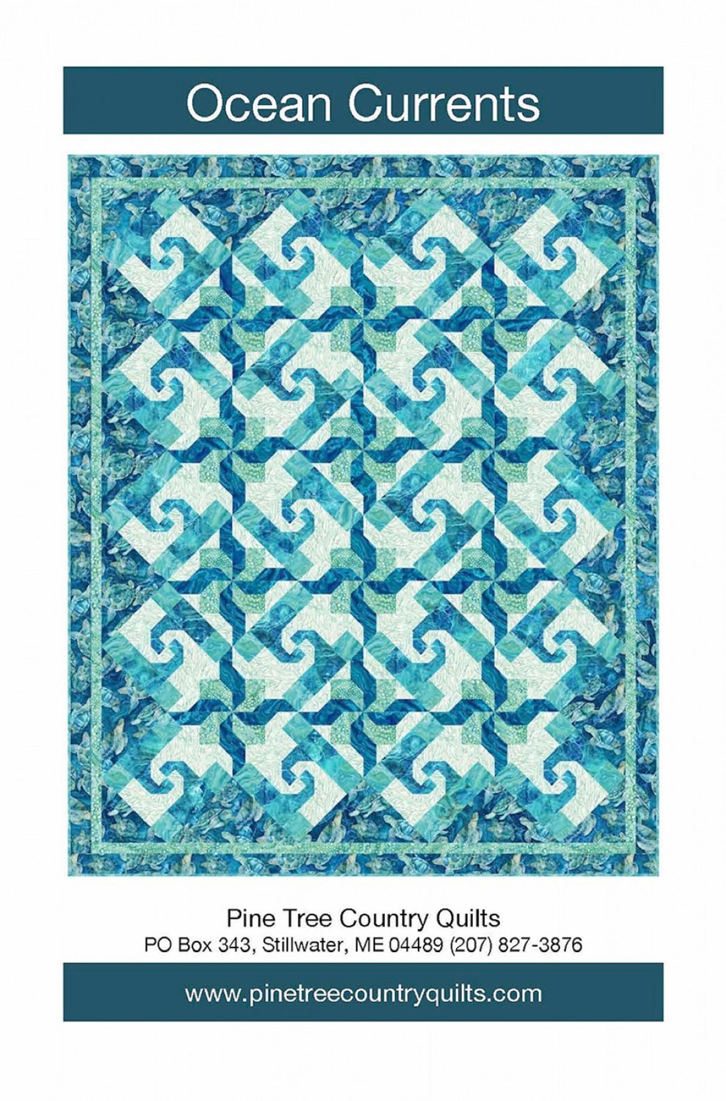 Ocean Currents Quilt Pattern by Pine Tree Country Quilts