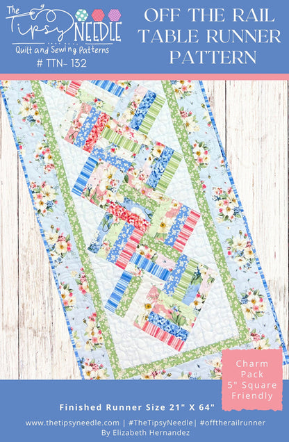 Off The Rail Table Runner Pattern by The Tipsy Needle