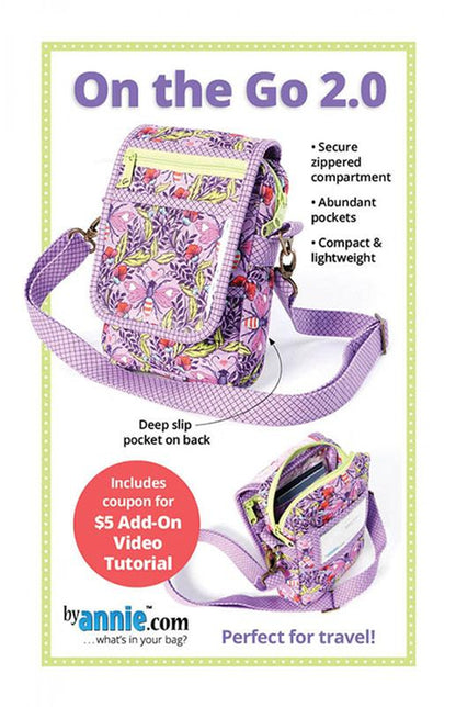 On The Go 2.0 Compact Bag Pattern by Annie.com