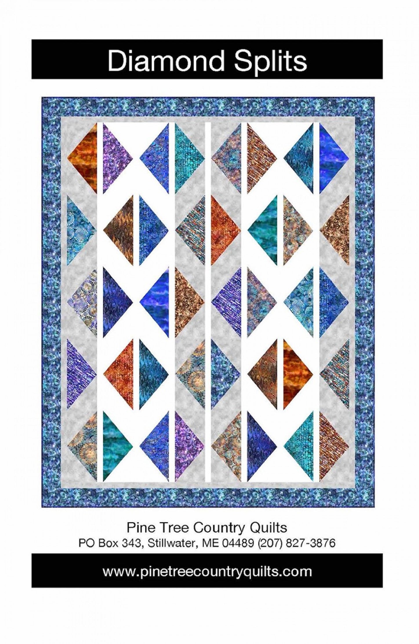 Diamond Splits Pattern by Pine Tree Country Quilts