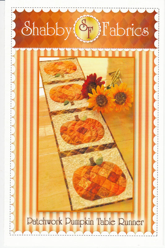 Patchwork Pumpkin Table Runner Pattern-Shabby Fabrics