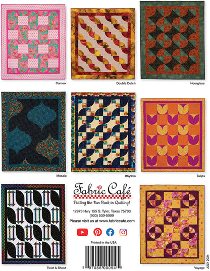 Project Book "Curve Appeal 3 Yard Quilts" by Fabric Café