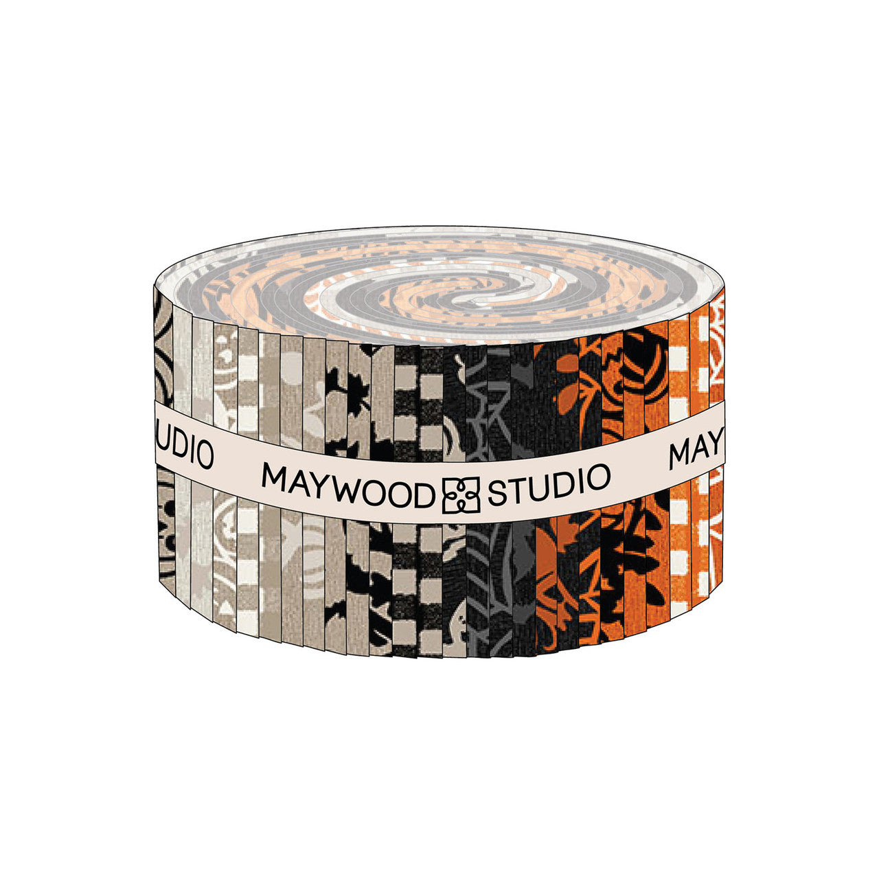 Jelly Roll-Pumpkin Grove -Maywood Studios-40-2.5 Inch Strips