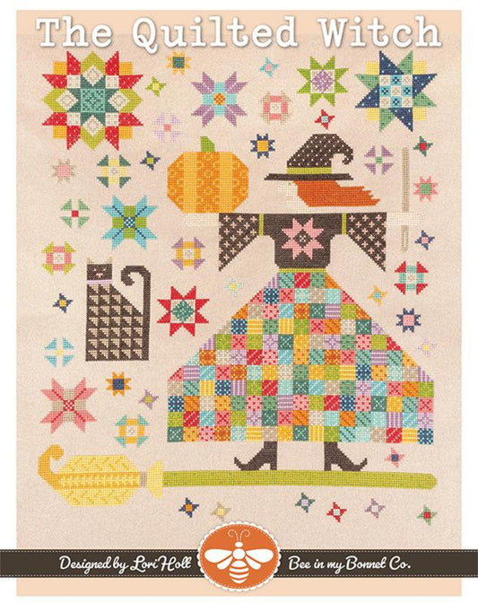 The Quilted Witch Cross Stitch Pattern by Lori Holt-Bee in My Bonnet