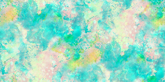 Raindrops Texture-Aqua-Oasis Fabrics-By