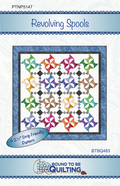 Revolving Spools Quilt Pattern by Bound To Be Quilting