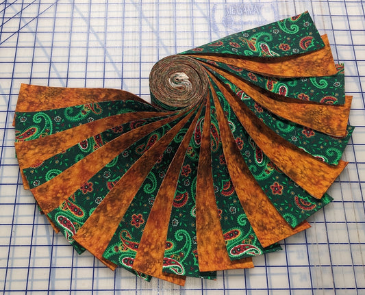 Jelly Roll-Rustic Paisley-20-2 1/2" Strips