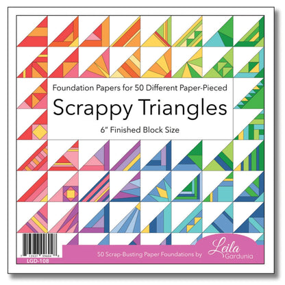 Scrappy Triangles Foundation Papers-6 Inch Finished Block