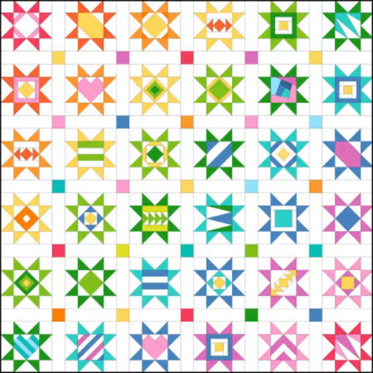 Scrappy Stars - 3 Inch Foundation Papers - Leila Gardunia