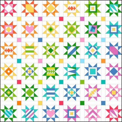 Scrappy Stars - 3 Inch Foundation Papers - Leila Gardunia