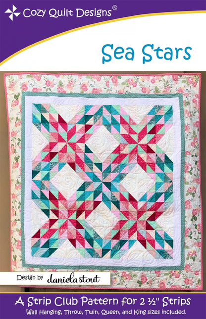 Sea Stars Quilt Pattern by Cozy Quilt  Designs