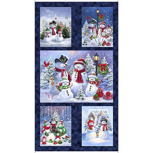 Snowman Holiday Panel by Quilting Treasures