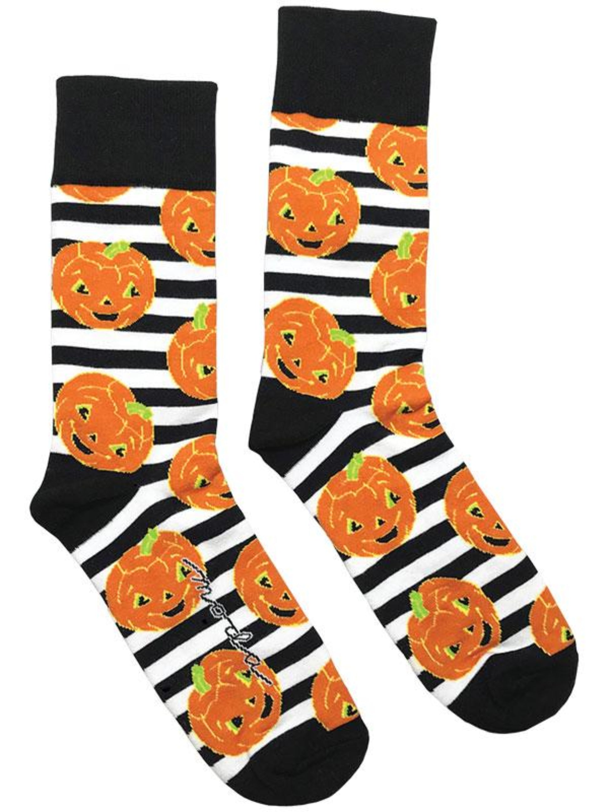 Pumpkin Socks-One Size Fits Most-Moda Fabrics-One Pair-Crew Socks
