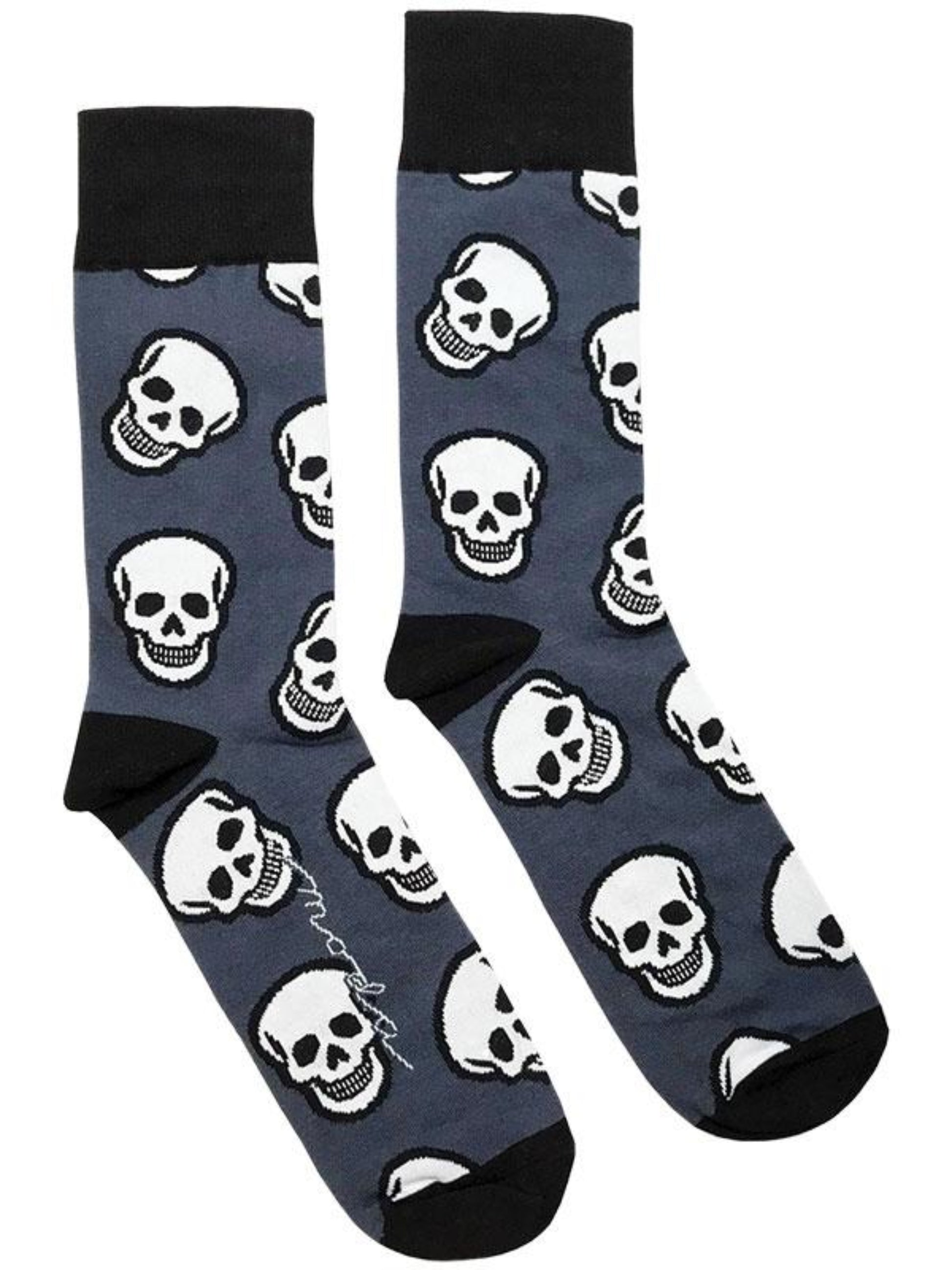 Skull Socks-One Pair-One Size Fits Most-Moda Fabrics
