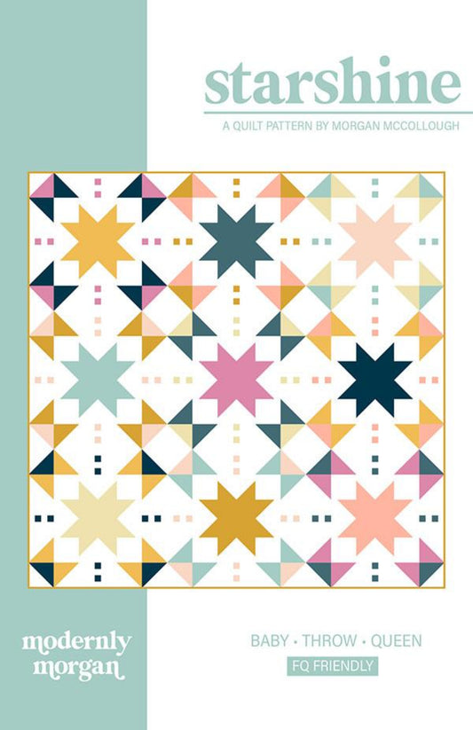 Starshine Quilt Pattern by Modernly Morgan-3 sizes available