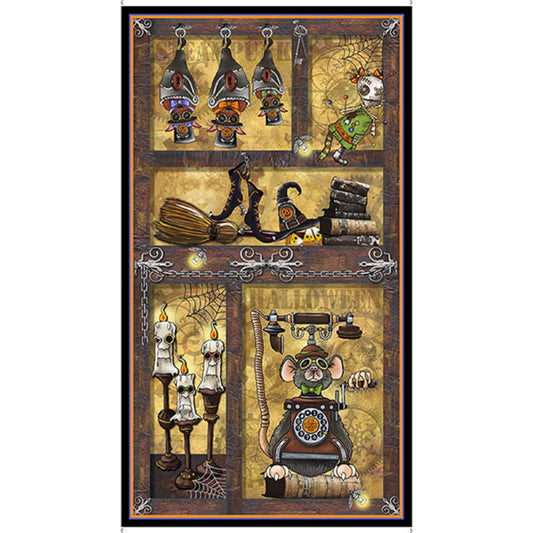 Steampunk Hallow 2 Panel-Quilting Treasures
