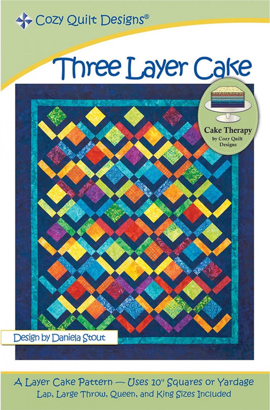 Three Layer Cake Quilt Pattern-Cozy Quilt Designs