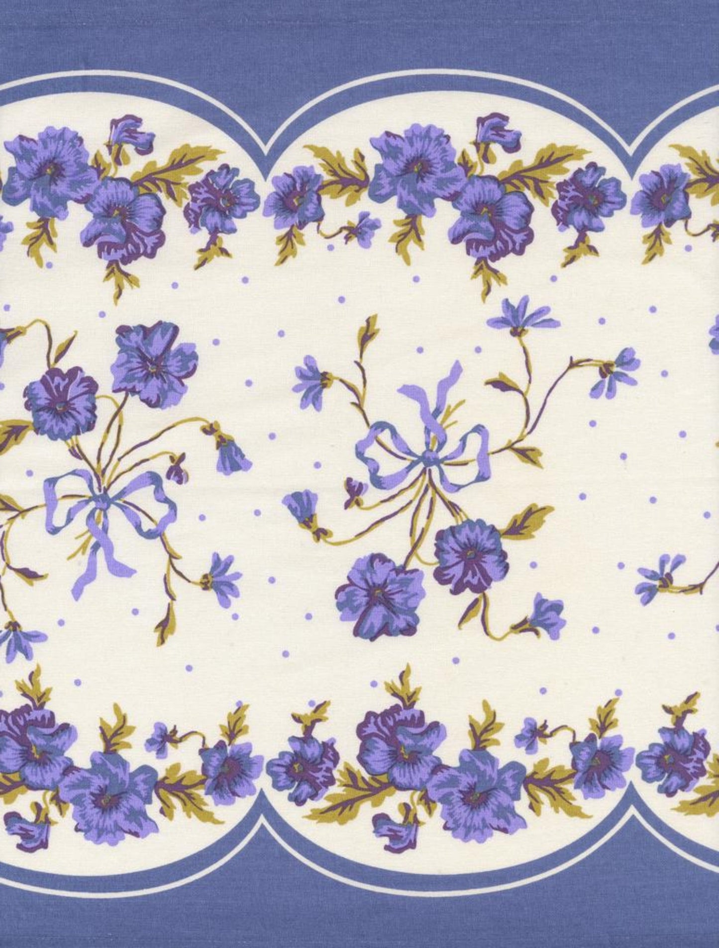 Toweling - 16" Classic Retro Floral Pansy-Moda Fabrics