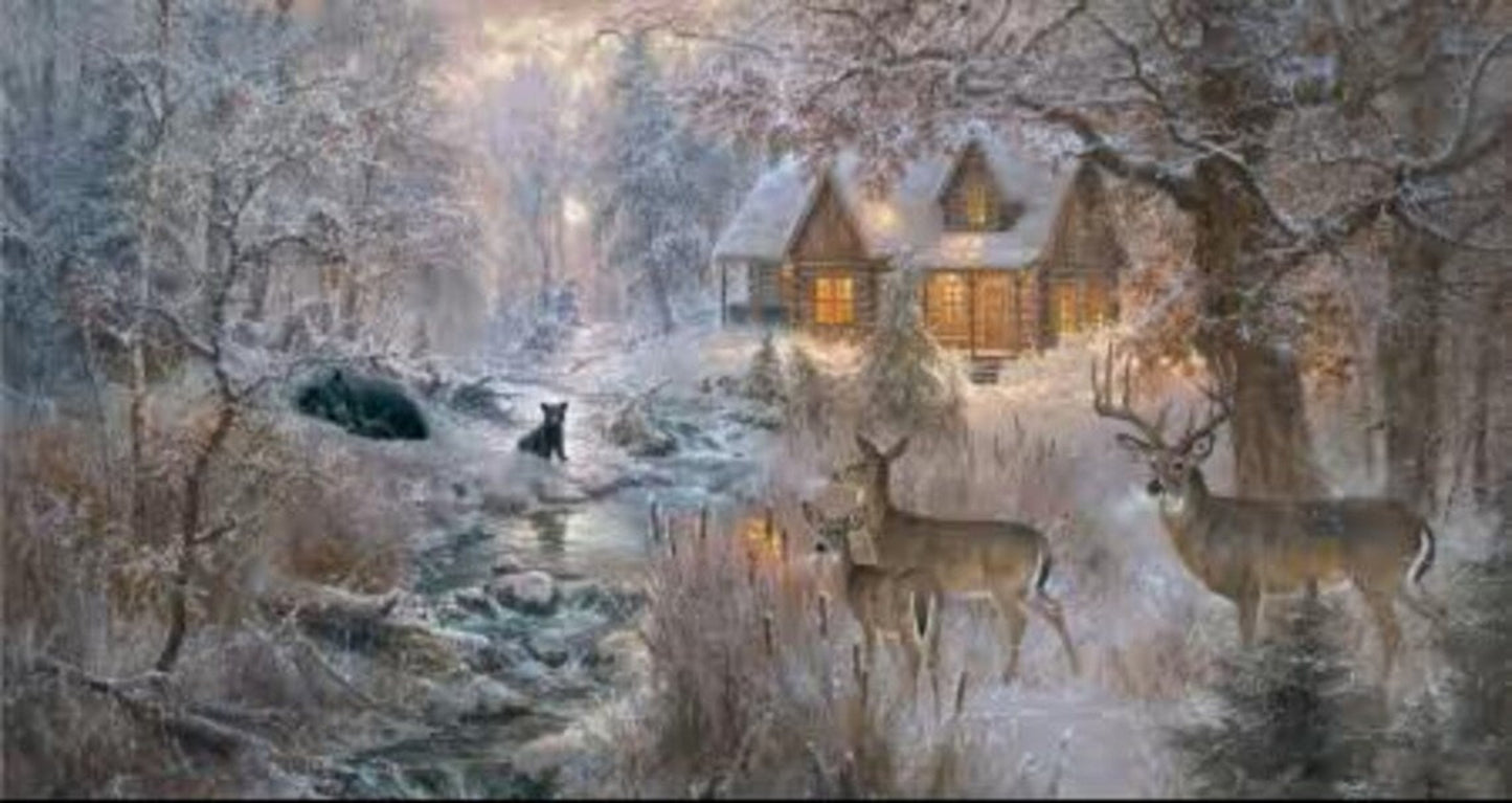 Under The Moonlight-Winter Glow-24" Panel