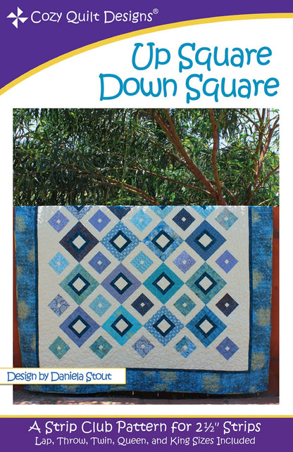 Up Square Down Square Quilt Pattern by Cozy Quilt Designs
