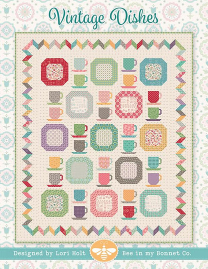 Vintage Dishes Pattern by Lori Holt-Bee in my Bonnet