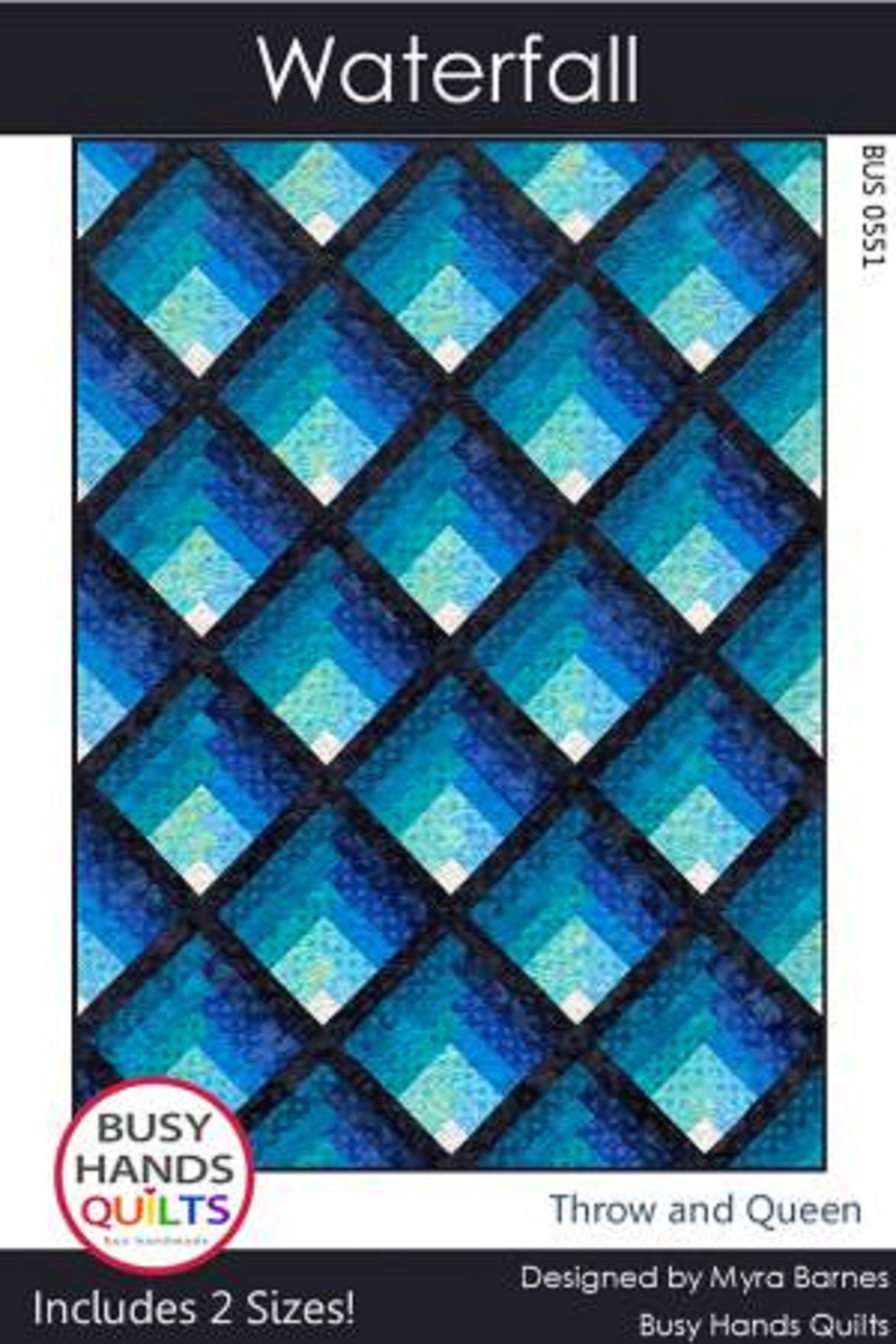 Waterfall Quilt Pattern by Busy Hands Quilts-Includes 2 Sizes