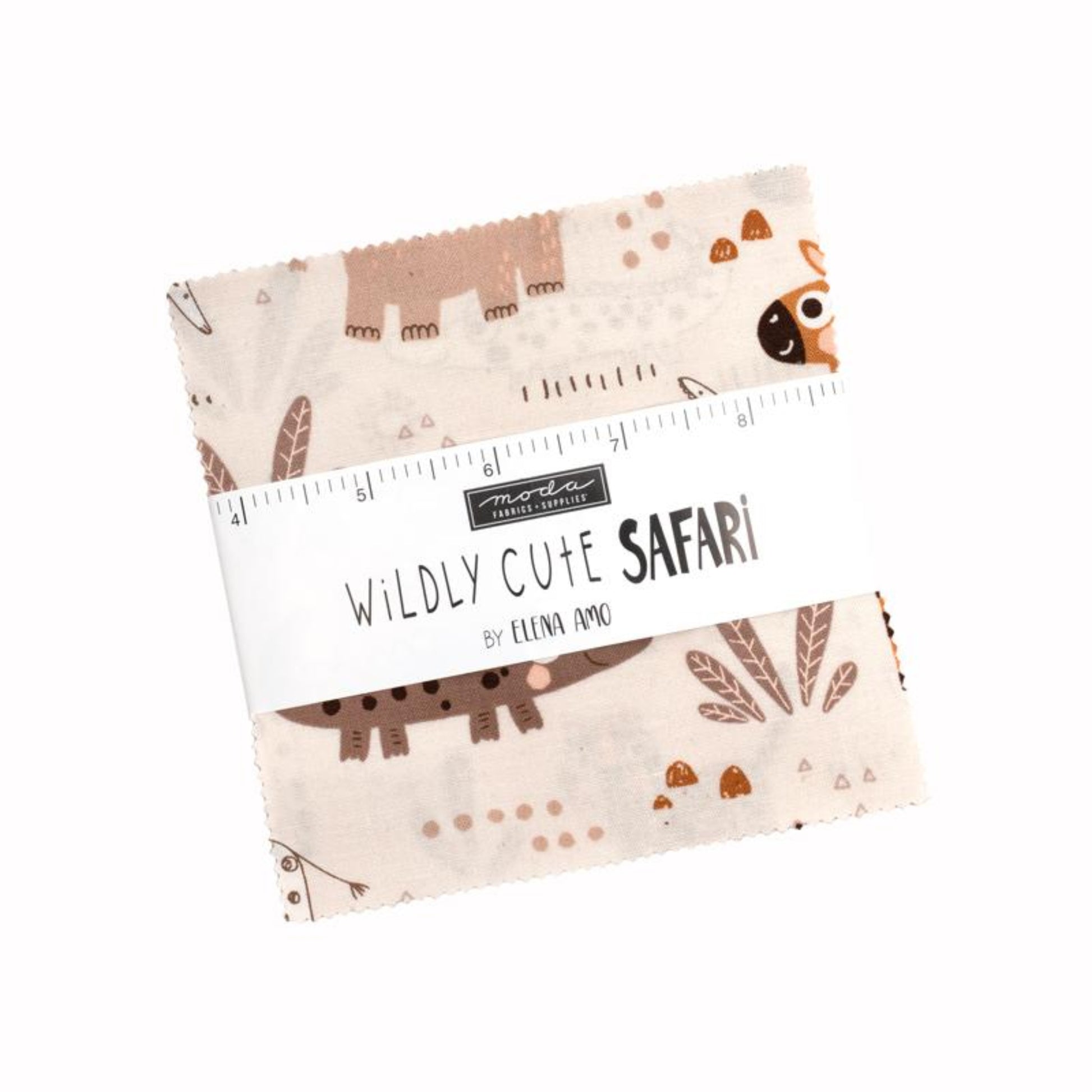 Wildly Cute Safari Charm Pack-42-5 Inch Squares-Moda Fabrics