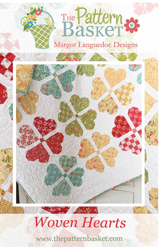 Woven Hearts Quilt Pattern by The Pattern Basket