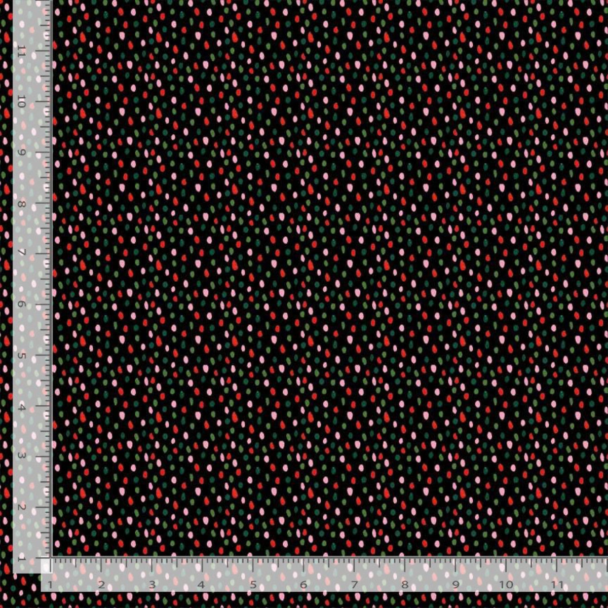 Yvette-Timeless Treasures-CD4157-Red-Green-White Dots-Black B/G-BTY