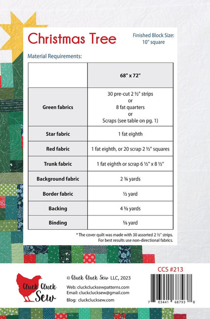 Christmas Tree Quilt Pattern by Cluck, Cluck Sew